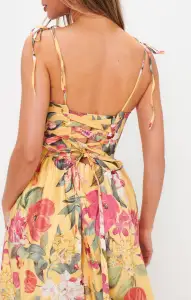 Juliet Maxi Dress ~ Mimosa Floral Taffeta(XS)