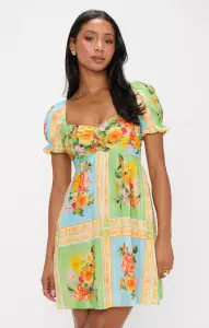 Annabelle Mini Dress ~ Country Bouquet