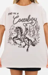 Tom Tee ~ Find Me A Cowboy Graphic(XS)