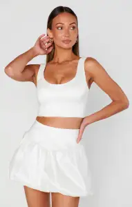 Celeste Skort ~ White Taffeta(XXS)