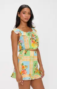 All Night Ruffle Skort ~ Country Bouquet