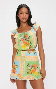 All Night Ruffle Skort ~ Country Bouquet(XS)