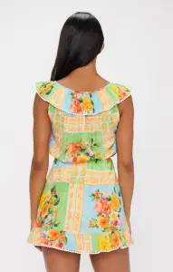 Carson Top ~ Country Bouquet(XS)