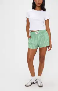 Tyler Boxer Shorts ~ Pistachio Stripe(XS)