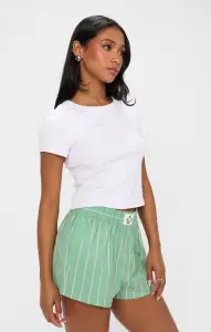 Tyler Boxer Shorts ~ Pistachio Stripe(XS)
