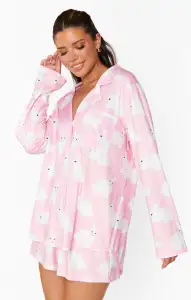 Favorite PJ Set ~ Pink Bunnies Jersey(XS)