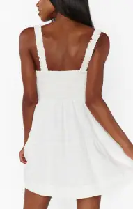Rosie Mini Dress ~ White Cottage Gingham(XS)