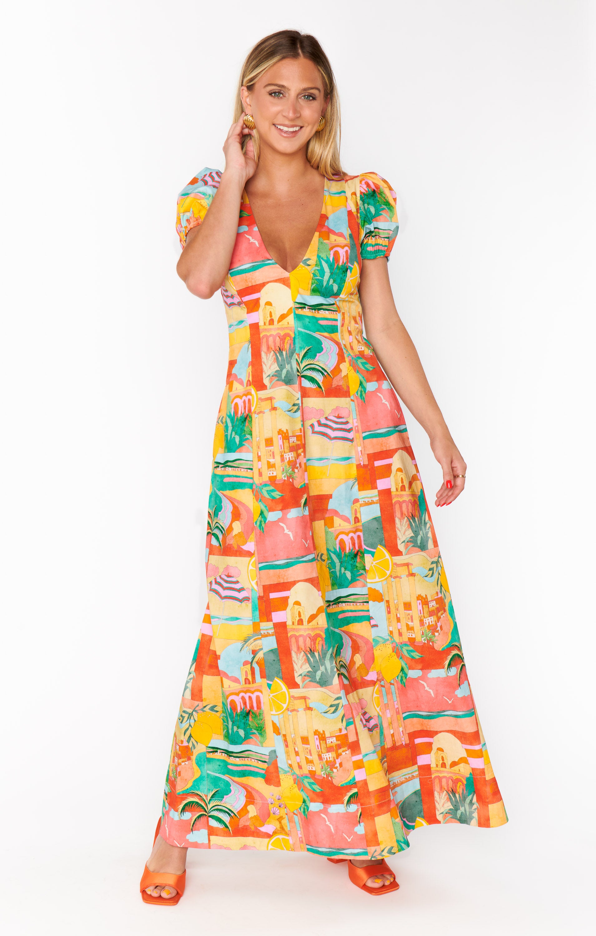 Winnie Maxi Dress ~ Postcards From Italia(XS)