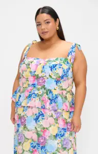 Paxton Midi Dress ~ Flower Shop(XS)