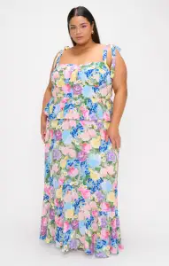 Paxton Midi Dress ~ Flower Shop(XS)