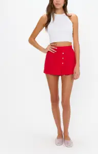 Max Boxer Shorts ~ Red Linen(XS)