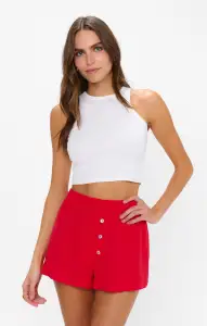 Max Boxer Shorts ~ Red Linen