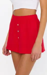 Max Boxer Shorts ~ Red Linen(XS)