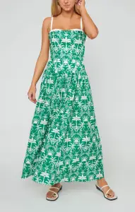 Hepburn Midi Dress ~ Tiki Palms