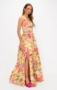 Vivianna Maxi Skirt ~ Mimosa Floral Taffeta(XS)