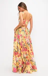 Vivianna Maxi Skirt ~ Mimosa Floral Taffeta(XS)