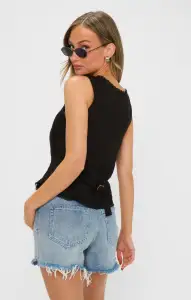 Mimi Top ~ Black Linen(XS)