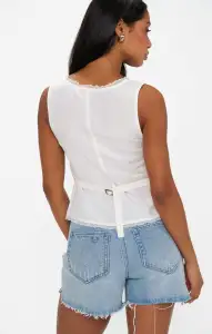 Mimi Top ~ White Linen(XS)