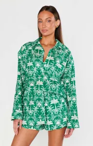 Carry On Button Down ~ Tiki Palms(XS)