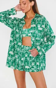 Carry On Button Down ~ Tiki Palms(XS)