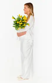 Maxi Slip Skirt ~ Ivory Luxe Satin(XXS)