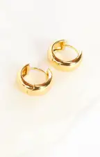 Luv AJ Monaco Huggie Earrings ~ Gold(OS)