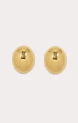 Petit Moments Oval Stud Earrings ~ Gold(OS)