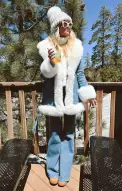Hudson Coat ~ Sky Rider with Faux Fur(XS)