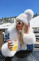 Hudson Coat ~ Sky Rider with Faux Fur(XS)