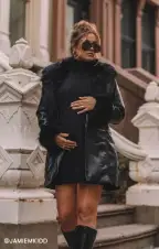 Montreal Mini Dress ~ Black Cable Knit(XS)