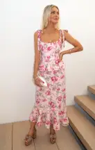 Pauline Peplum Dress ~ Garden Romantic(XXS)
