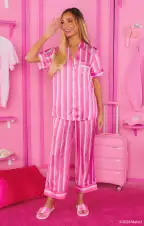 Freshen Up Slippers ~ DreamHouse™ Stripe Terry(S/M)