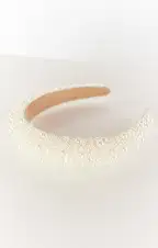 Hallie Headband ~ Ivory Pearl(OS)