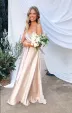 Faith Maxi Dress ~ Champagne Luxe Satin(XXS)