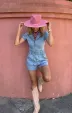 Outlaw Romper ~ Light Tide(XS)