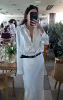 Maxi Slip Skirt ~ Ivory Luxe Satin(XXS)