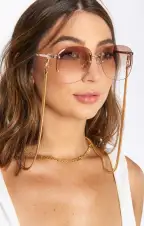 Snake Sunglasses Chain ~ Gold(OS)