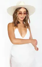 Sweetheart Sunglasses Chain ~ Pearl/Gold(OS)