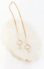 Sweetheart Sunglasses Chain ~ Pearl/Gold(OS)