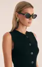 Banbé Eyewear The Ferragni Sunglasses ~ Black/Ivory(OS)