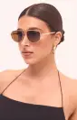 Banbé Eyewear The Halle Sunglasses ~ Gold/Brown(OS)