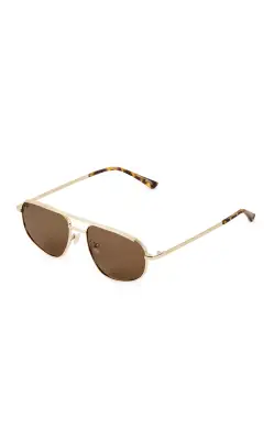 Banbé Eyewear The Halle Sunglasses ~ Gold/Brown(OS)