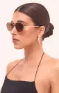 Banbé Eyewear The Halle Sunglasses ~ Gold/Brown(OS)