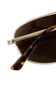 Banbé Eyewear The Halle Sunglasses ~ Gold/Brown(OS)
