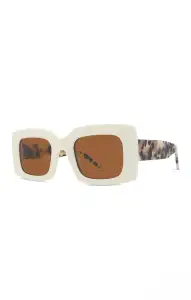 Banbé Eyewear The Kendall Sunglasses ~ Ivory & Blonde Tort(OS)