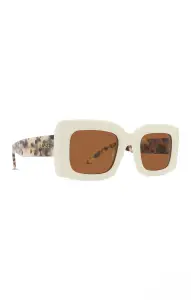 Banbé Eyewear The Kendall Sunglasses ~ Ivory & Blonde Tort(OS)