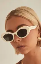 Banbé Eyewear The Rocha Sunglasses ~ Cream Ink