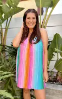 Sicily Dress ~ Ombre Pleated Knit(XS)