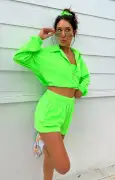 Spano Pullover ~ Neon Green Terry(XS)