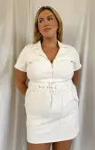 Outlaw Dress ~ Pearly White(XS)